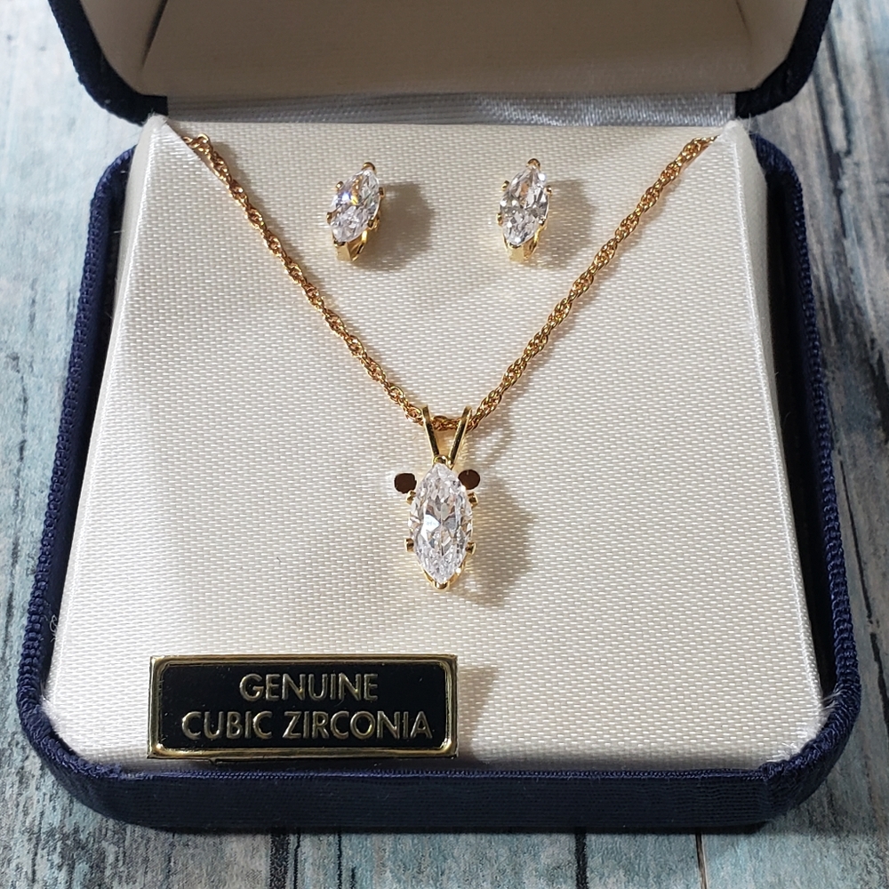 Kb Necklace And Earrings Set. View 2